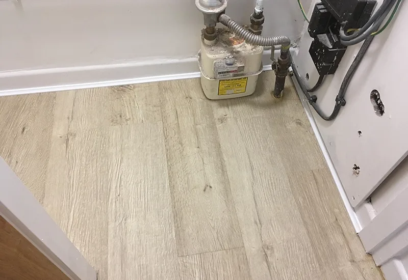 Laminate flooring in a living room