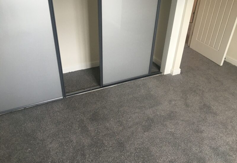 Grey carpet, bedroom